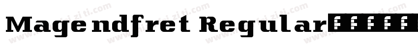 Magendfret Regular字体转换